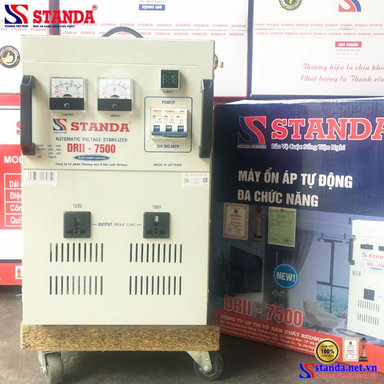 ỔN ÁP LIOA STANDA 7,5KVA ĐA CHỨC NĂNG 4 ĐẦU ĐIỆN RA