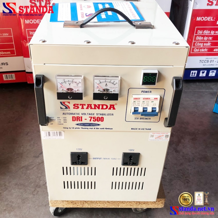 ỔN ÁP LIOA STANDA 7,5KVA ĐA CHỨC NĂNG 4 ĐẦU ĐIỆN RA