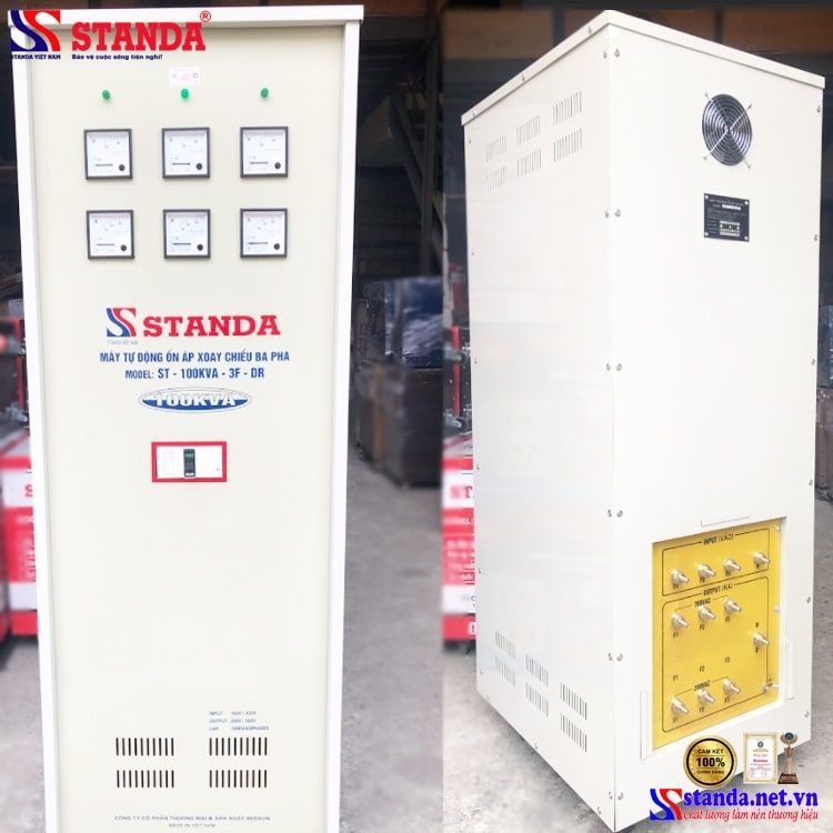 ỔN ÁP STANDA 100KVA 3 PHA DẢI 160V – 430V THẾ HỆ MỚI