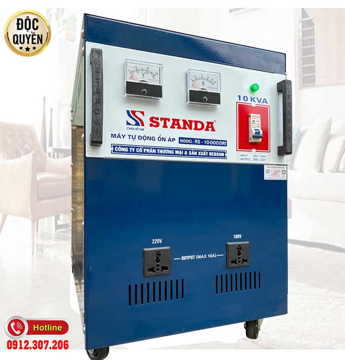 ỔN ÁP STANDA 10KVA DẢI 50V