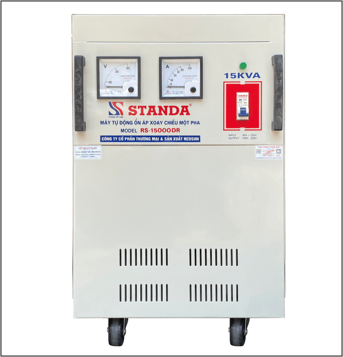 ỔN ÁP STANDA 15KVA 1 PHA DÂY ĐỒNG