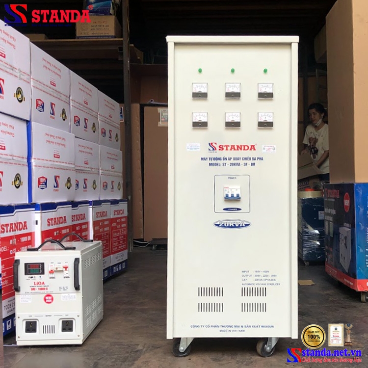 ỔN ÁP STANDA 20KVA 3 PHA DẢI 160V – 430V THẾ HỆ MỚI