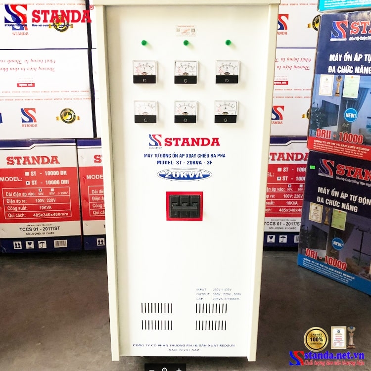 ỔN ÁP 3 PHA STANDA 20KVA CHÍNH HÃNG