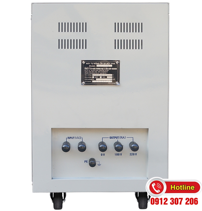 ỔN ÁP STANDA 20KVA DẢI 150V-250V