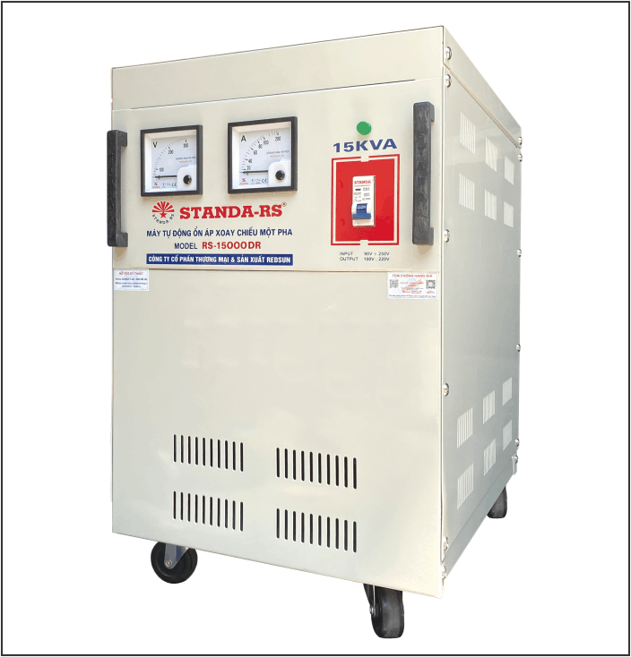 ỔN ÁP STANDA 15KVA 1 PHA DÂY ĐỒNG