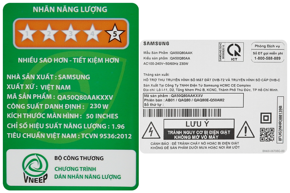Smart Tivi QLED 4K 50 inch Samsung QA50Q80A