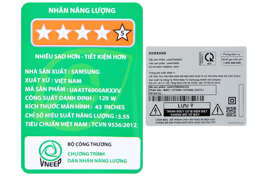 Smart Tivi Samsung 43 inch UA43T6000
