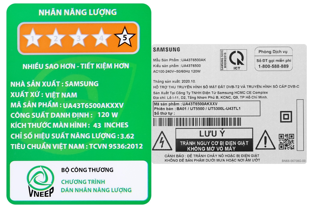 Smart Tivi Samsung 43 inch UA43T6500