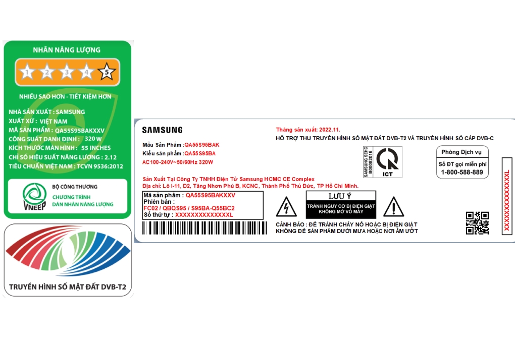 Smart Tivi OLED Samsung 4K 55 inch QA55S95B