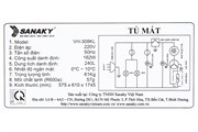 Tủ mát Sanaky 240 lít TM.VH308KL