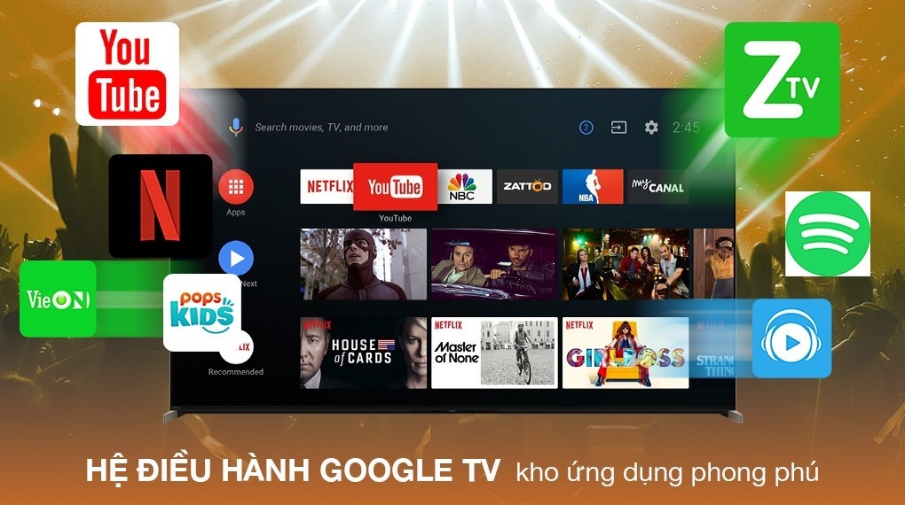 Google Tivi Mini LED Sony 4K 75 inch XR-75X95K