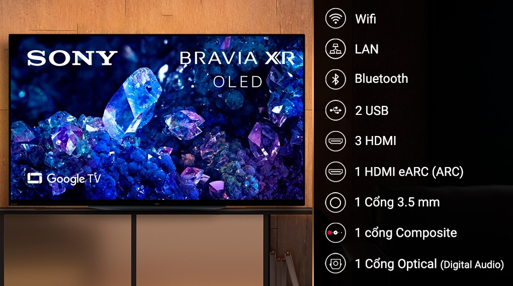 Google Tivi OLED Sony 4K 48 inch XR-48A90K