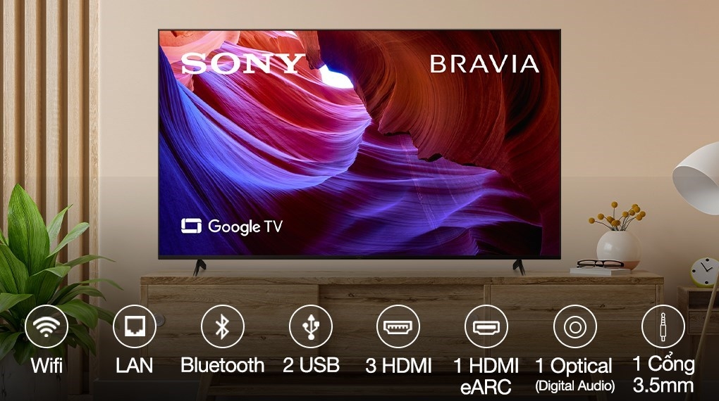 Google Tivi Sony 4K 50 inch KD-50X85K