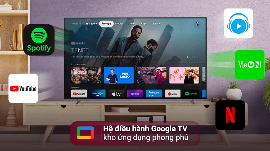 Google Tivi Sony 4K 55 inch XR-55X90K