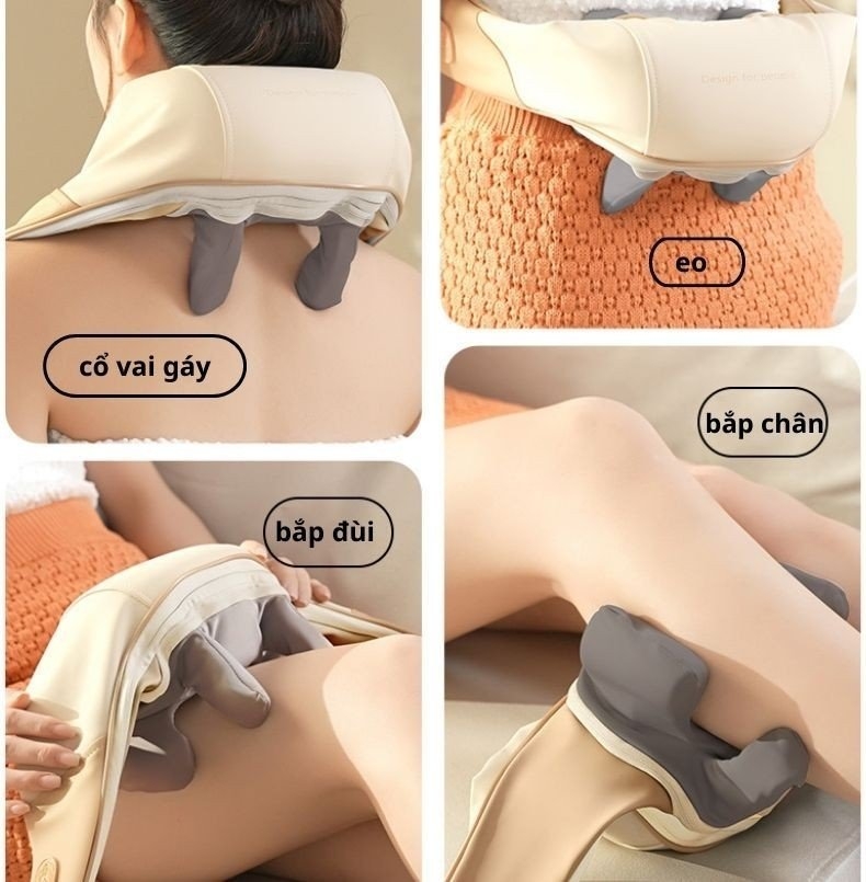 Máy Massage Cổ Vai Gáy Rulax RL20, Xoa Bóp 8D, Mô Phỏng Kỹ Thuật Massage Số 8, Cải Thiện Sức Khỏe