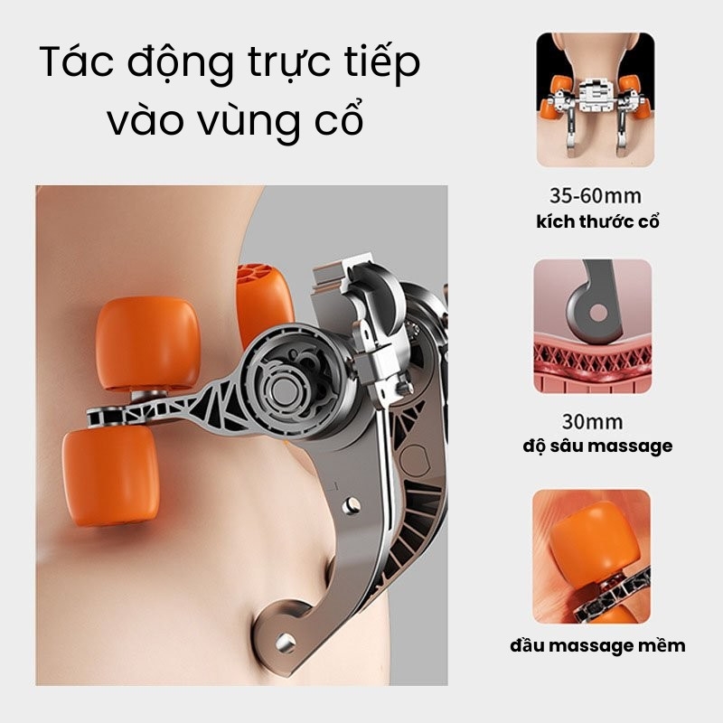Đệm Ghế Massage Toàn Thân RL28 - Đệm Massage Chuyên Sâu Vùng Lưng Và Cổ Vai Gáy