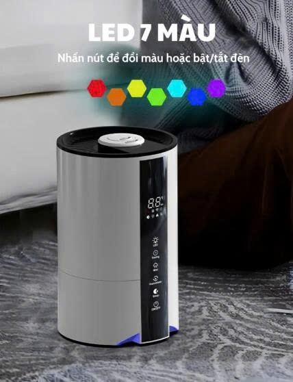 Máy Phun Sương Tạo Ẩm, Máy Bù Ẩm Không Khí Khuếch Tán Tinh Dầu Dùng Cho Gia Đình