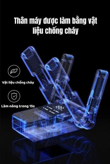 Máy Sấy Giày Thông Minh RULAX, Sấy Được 2 Đôi Cùng Một Lúc, Khử Khuẩn UV Và Ion Âm, Bảo Hành 12 Tháng