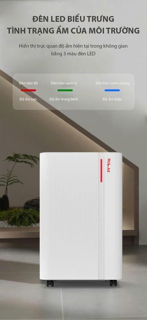 Máy Hút Ẩm Gia Đình RL-29 RULAX Công Nghệ Máy Nén 14L/D, Bảo Hành Chính Hãng 24 tháng