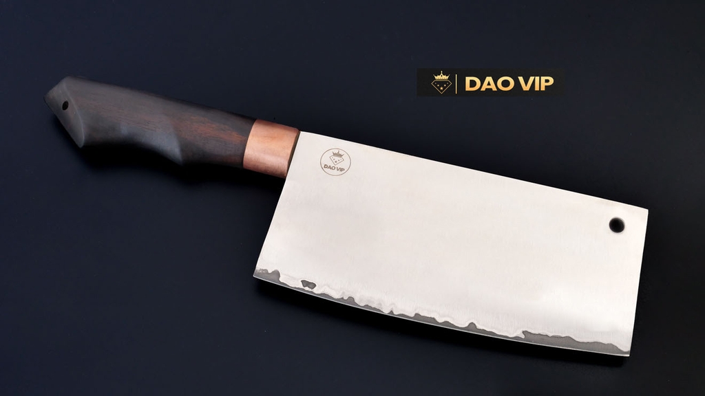 Dao chặt gà thép trắng 3 lớp DAO VIP DVG16L