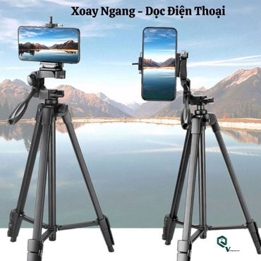 Tripod Điện Thoại Chụp Ảnh Quay Video Chuyên Nghiệp - Gậy Chụp Hình 3 Chân Khung Nhôm Chắc Chắn Để Livestream Tiện Lợi Mang Đi Du Lịch
