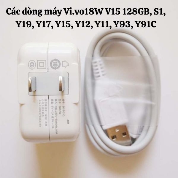 Bộ Sạc Nhanh Vivo 18W FlashCharge 3.0 Dùng Cho Tất Cả Các Dòng Máy V15 128GB, S1, Y19, Y17, ,Y93, Y91C /Vivo Y53s/Y55..