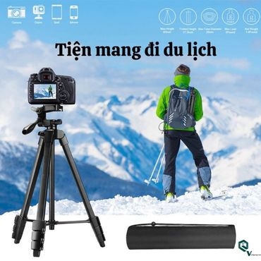 Tripod Điện Thoại Chụp Ảnh Quay Video Chuyên Nghiệp - Gậy Chụp Hình 3 Chân Khung Nhôm Chắc Chắn Để Livestream Tiện Lợi Mang Đi Du Lịch