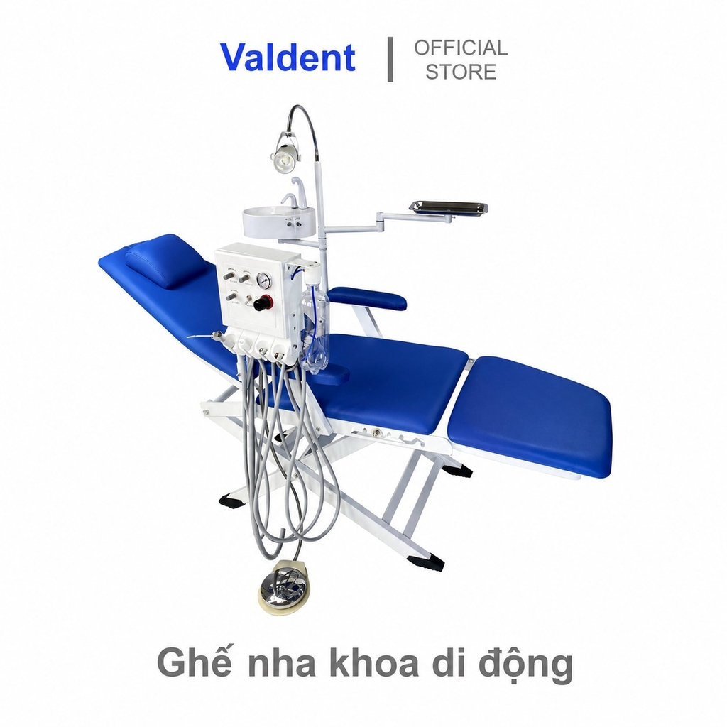 Combo 2: Ghế nha khoa di động gấp gọn + Máy nha khoa mini (Bộ dụng cụ)