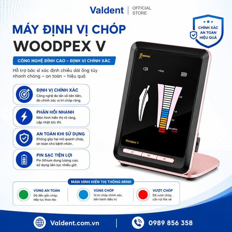 Máy định vị chóp woodpex V- Woodpecker chính hãng