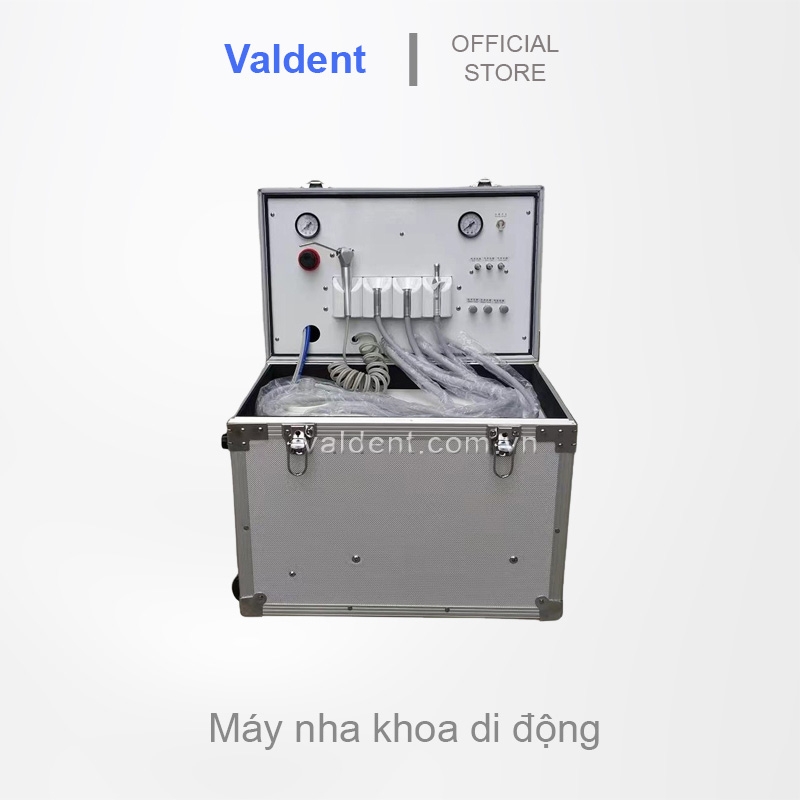 Máy nha khoa di động-Vali nha khoa-Bộ khám di động [ đã có máy nén khí bên trong ]