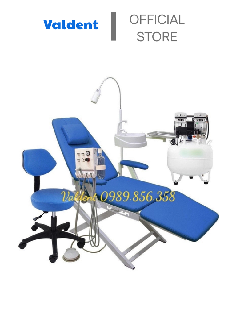 Combo 4: Ghế nha khoa di động+Bộ dụng cụ+Máy nén khí+Ghế nha sĩ
