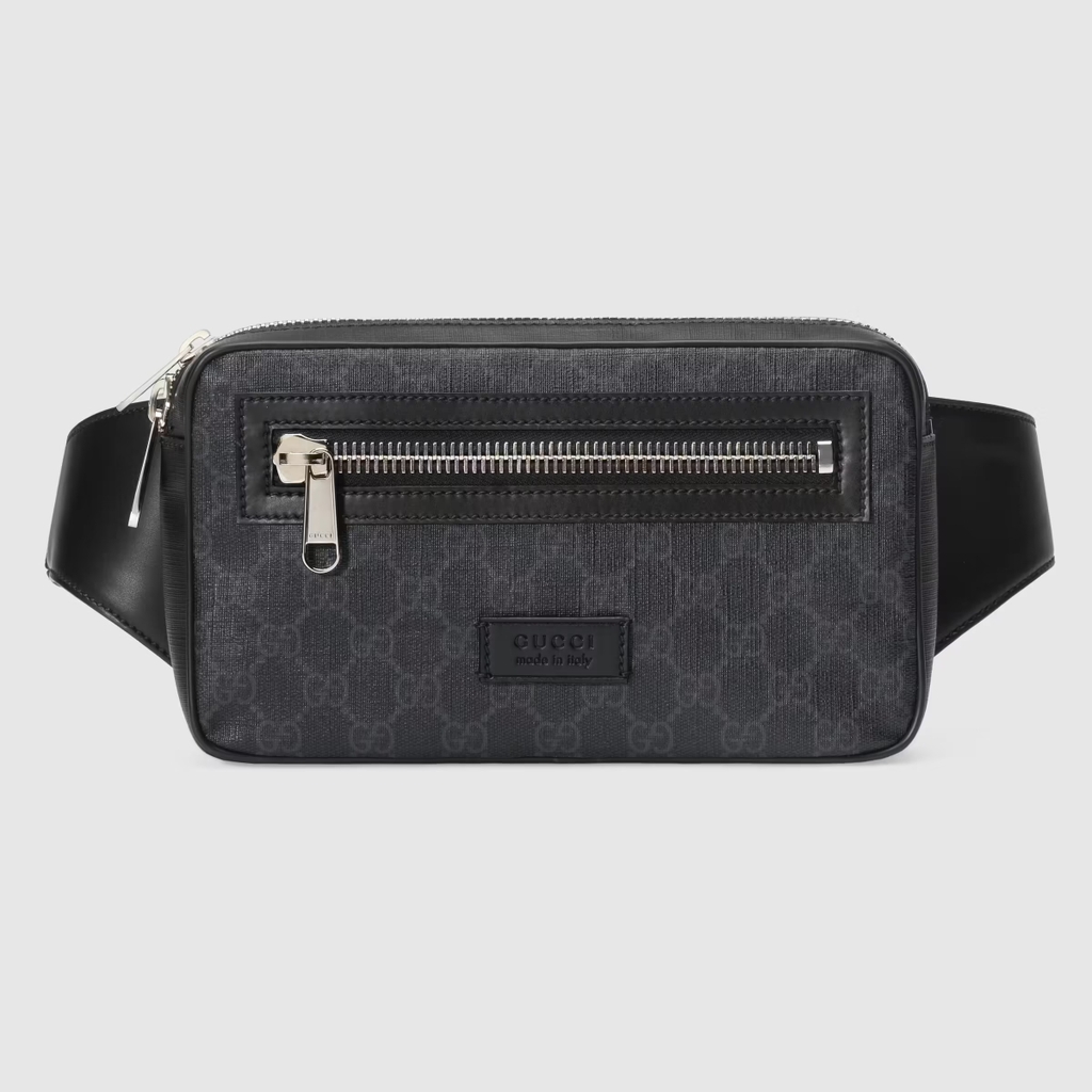 Top 35+ imagen black gucci belt bag