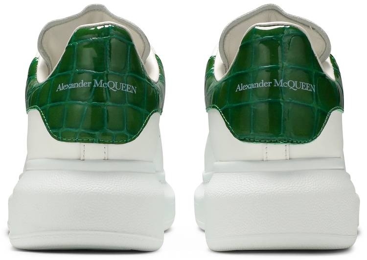 Alexander McQueen Wmns Oversized Sneaker 'White Chrome Green