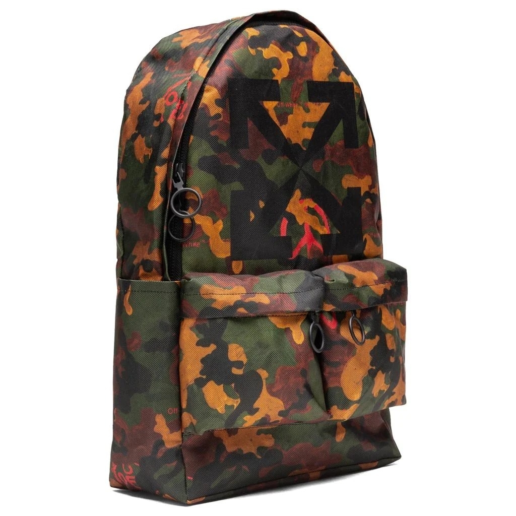 OFF-WHITE C/O VIRGIL ABLOH CAMOU ARROW BACKPACK - ALL OVER BLACK ...