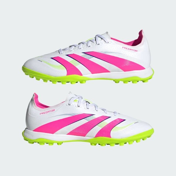 Giày Bóng Đá Adidas Predator 25 League TF  ID3767 - Trắng/Hồng