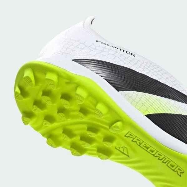 Giày Bóng Đá Adidas Predator League 25 Laceless TF  JQ1070 Trắng/Xanh