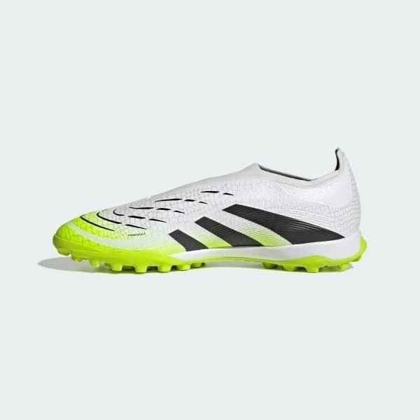 Giày Bóng Đá Adidas Predator League 25 Laceless TF  JQ1070 Trắng/Xanh