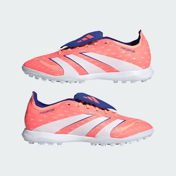 Giày bóng đá Adidas Predator 25 League FT TF JQ1074 -Màu  Cam, Lưỡi gà Lật