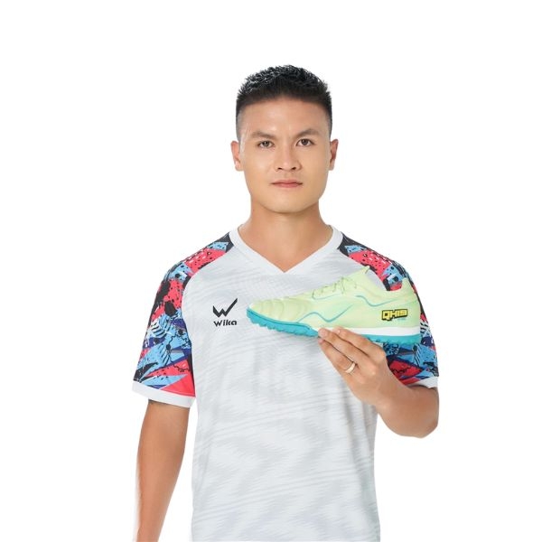 Giày Bóng Đá Wika QH19 Z-Vol Quang Hải  - Vàng Xanh