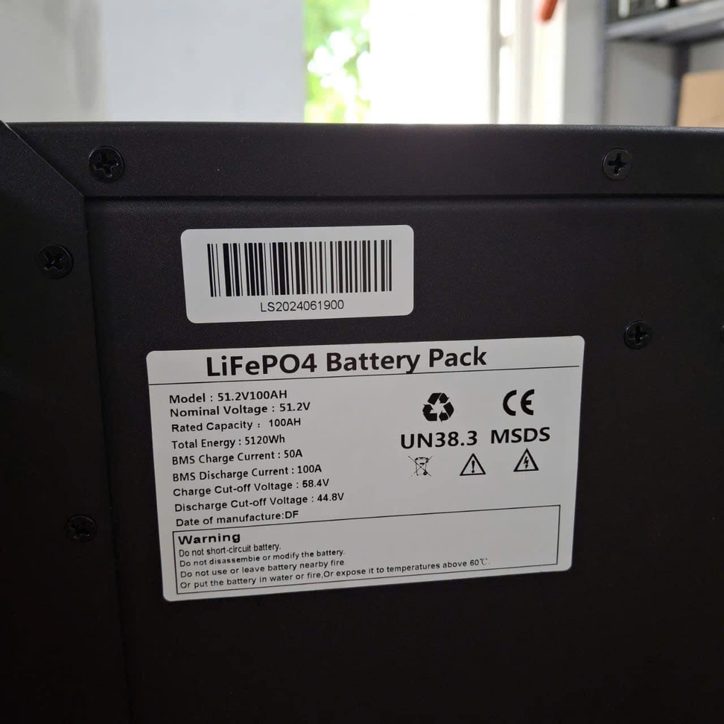 Pin lưu trữ XinPZ 51.2V-5120Wh 42kg chính hãng(bản xếp tủ)