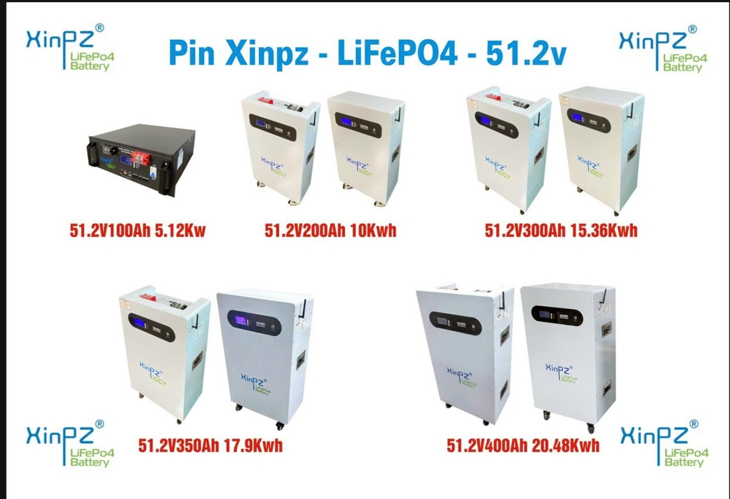 Pin lưu trữ XinPZ 51.2V-15360Wh 117kg chính hãng