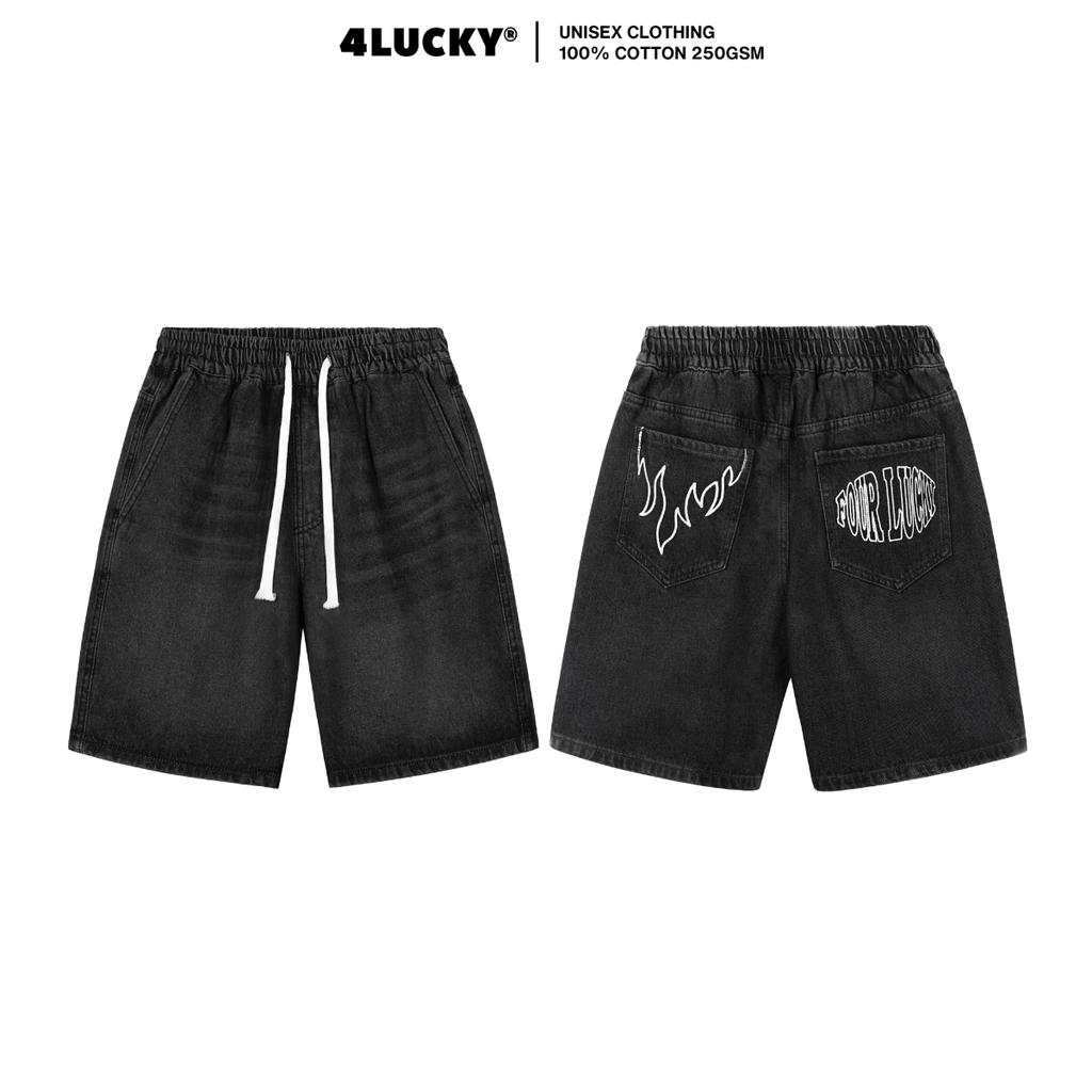 QUẦN JEAN 4LUKCKY THÊU TÚI - 6207