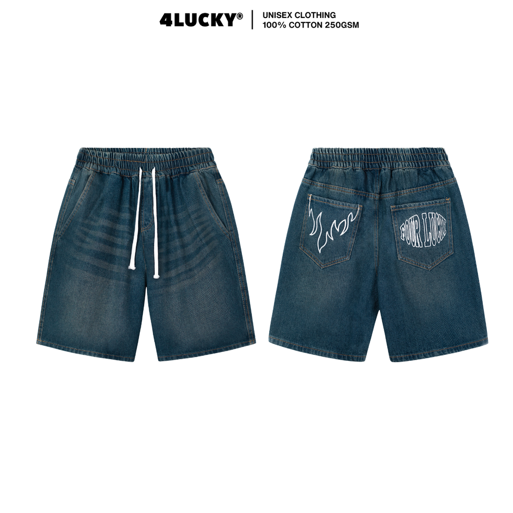 QUẦN JEAN 4LUKCKY THÊU TÚI - 6207