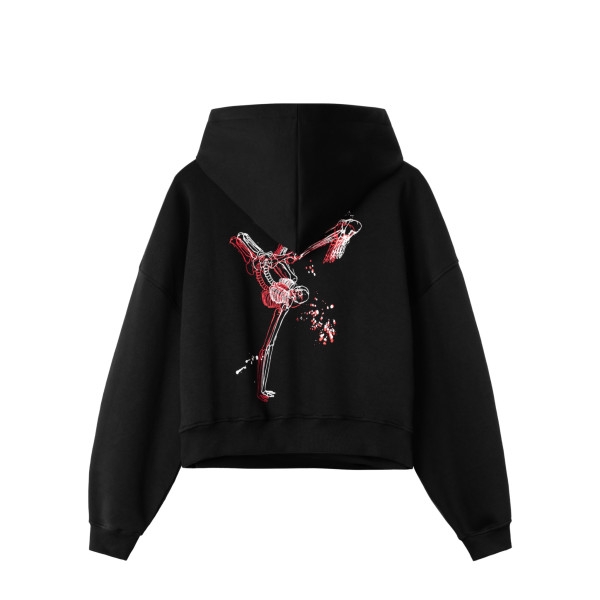 HOODIE BOXY 6143 IN BONE LOVE