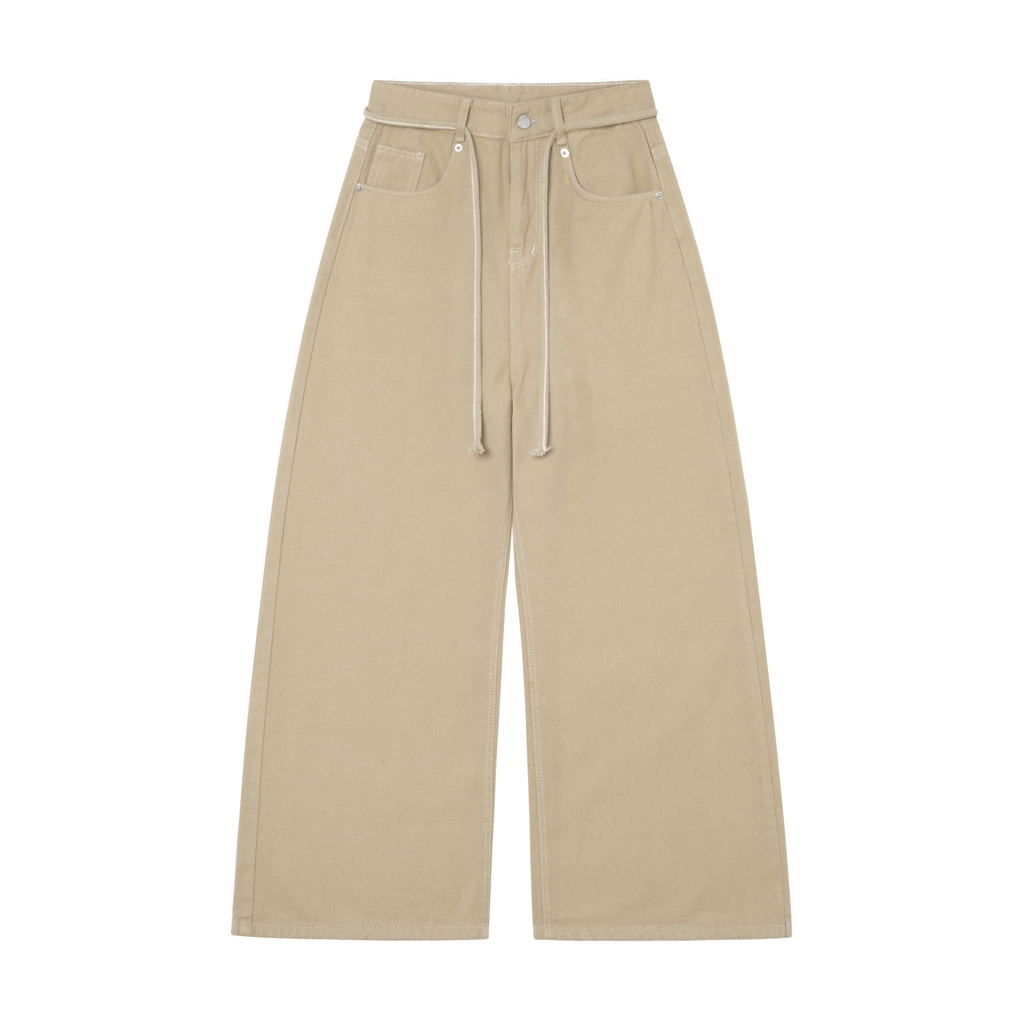 QUẦN KAKI ỐNG RỘNG TẶNG KÈM DÂY QUẦN UNISEX - 6221