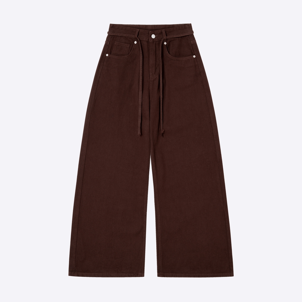 QUẦN KAKI ỐNG RỘNG TẶNG KÈM DÂY QUẦN UNISEX - 6221