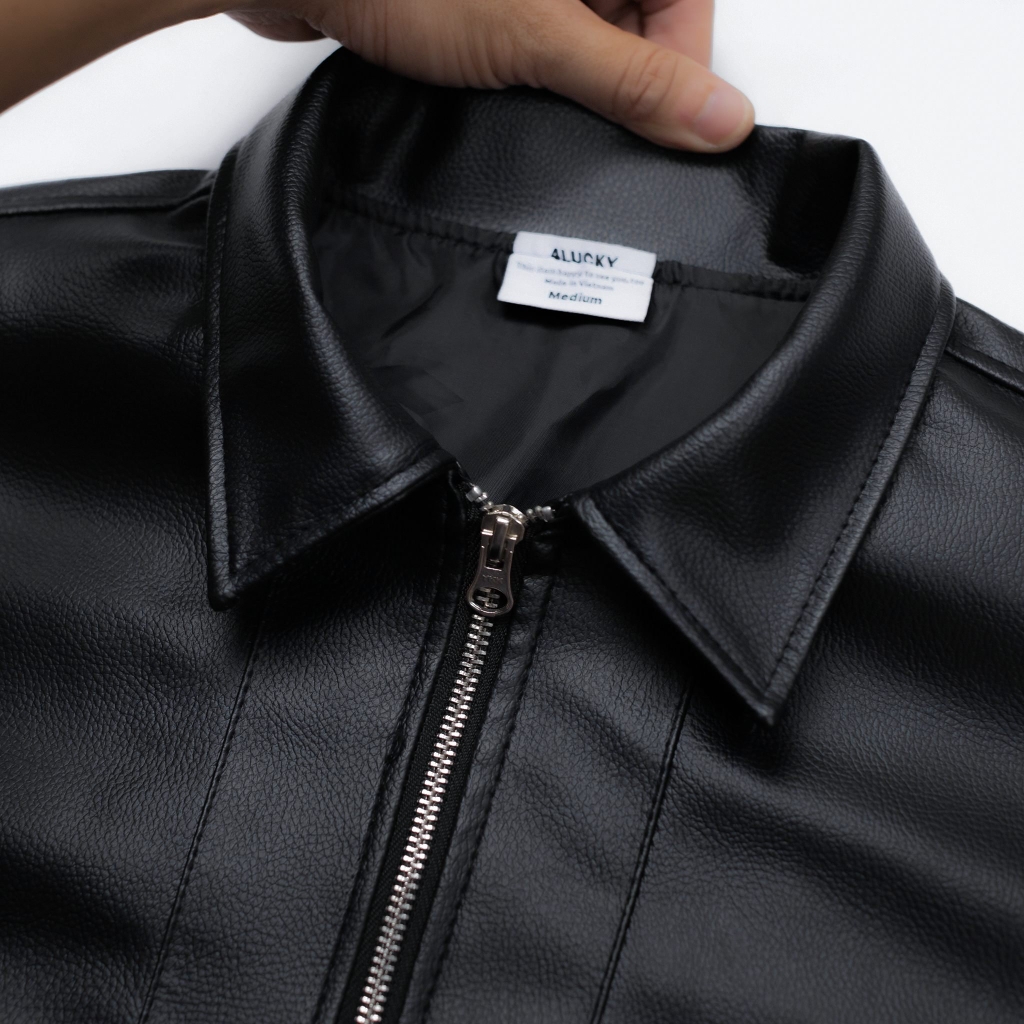 ÁO KHOÁC DA 4LUCKY BASIC 6141