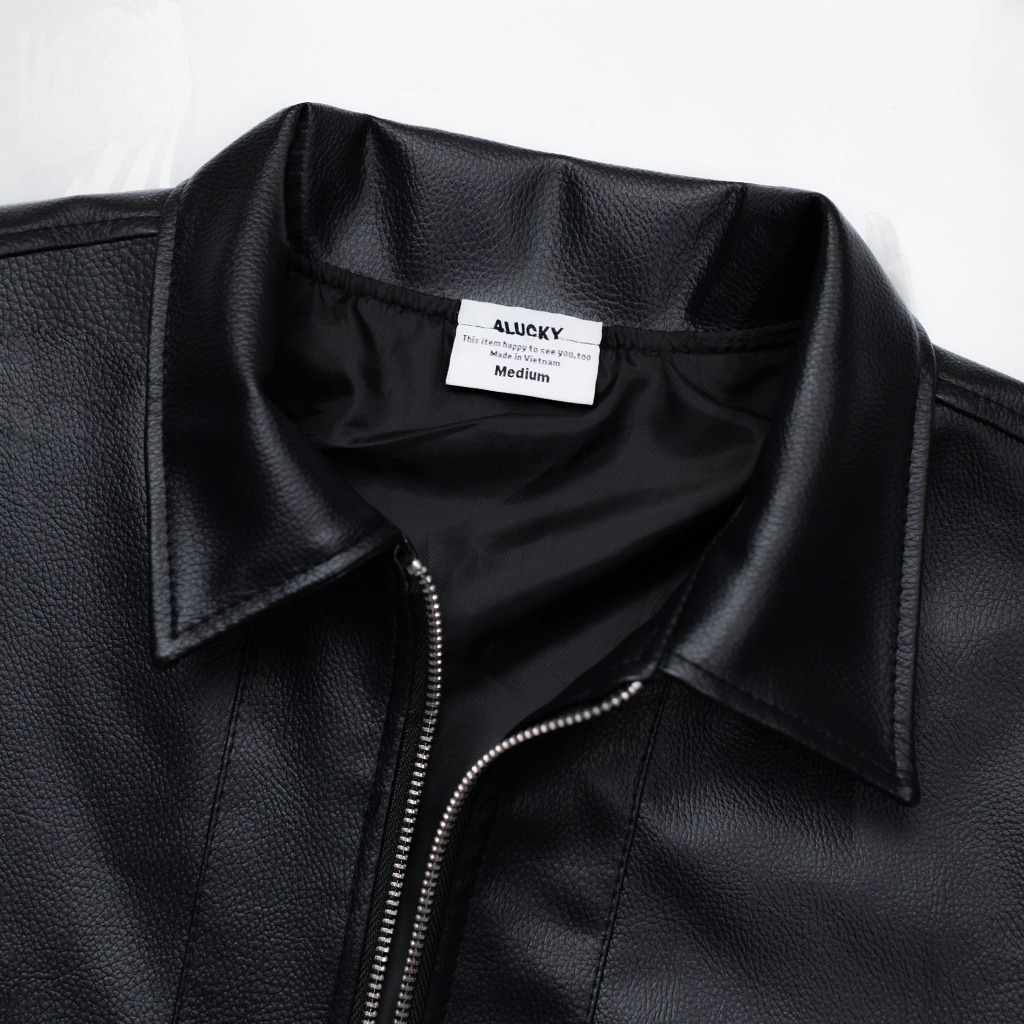 ÁO KHOÁC DA 4LUCKY BASIC 6141