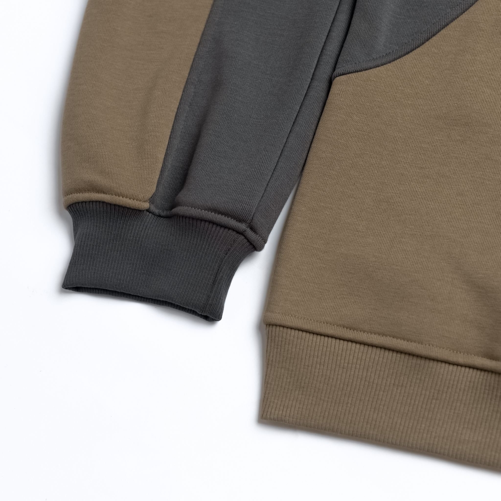 ÁO SWEATER NÂU PHỐI TAY 4LUCKY _ 6146