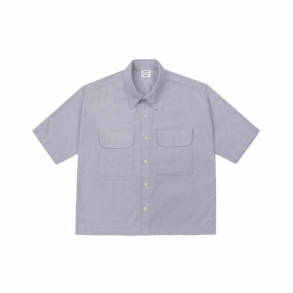 ÁO SƠ MI TAY NGẮN FORM BOXY -6804